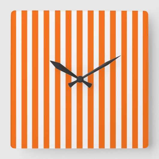 Horloge Carrée Tangerine (Recto)