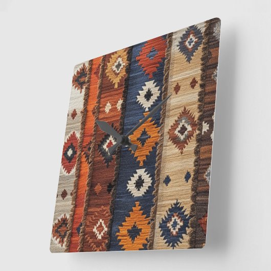 Horloge Carrée Tapis turc (Angle)