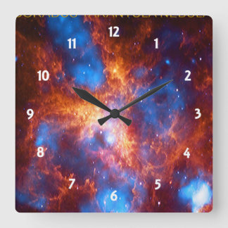 Horloge Carrée Tarantula Nebula