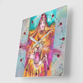 Horloge Carrée TAROTES DES OMBRES PERDUES /Force / Force S (Angle)