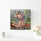 Horloge Carrée TARZANA's FULL NELSON (Maison)