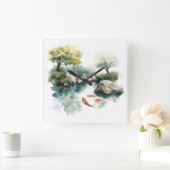 HORLOGE CARRÉE TASSES (Maison)