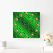 Horloge Carrée Taurus & Fire Goat (Maison)