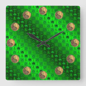 Horloge Carrée Taurus & Fire Goat (Recto)