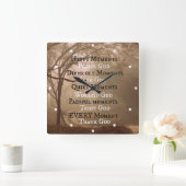 Horloge Carrée Taux de Praise God (Maison)