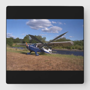 Horloge Carrée Taylorcraft, BC-12D, aviation 1946_Classic