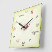 Horloge Carrée Teatime (Angle)