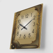 Horloge Carrée Tech (Angle)