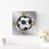 Horloge Carrée Technologie du football (Maison)