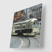 Horloge Carrée Téléphérique de San Francisco (Angle)