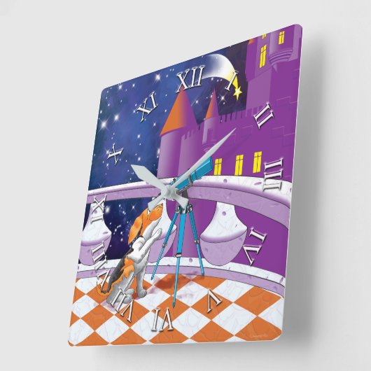 Horloge Carrée télescope pour chien (Angle)