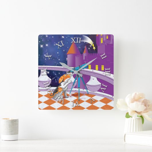 Horloge Carrée télescope pour chien (Maison)