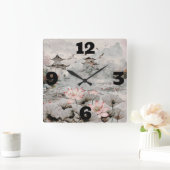 Horloge Carrée Temples dans la muraille (Maison)