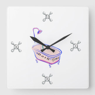 Horloge Carrée Temps de Bath