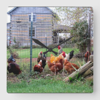 Horloge Carrée Temps de Crow