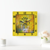 Horloge Carrée Temps de déplacement (Maison)