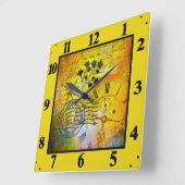 Horloge Carrée Temps de déplacement (Angle)