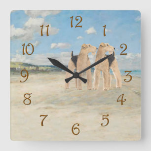 Horloge Carrée Temps de Plage