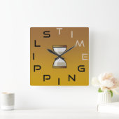 Horloge Carrée Temps glissant l'horloge de sablier (Maison)