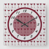 Horloge Carrée Temps pour la Lumière rouge (Recto)