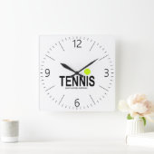 Horloge Carrée Tennis (Maison)