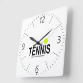 Horloge Carrée Tennis (Angle)