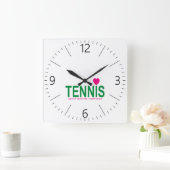 Horloge Carrée Tennis (Maison)