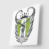 Horloge Carrée Terrier royal (Angle)