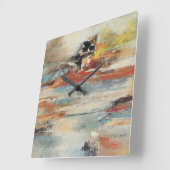 Horloge Carrée Tesiturno (Angle)