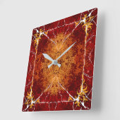 Horloge Carrée Textures de styles classiques (Angle)