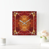 Horloge Carrée Textures de styles classiques (Maison)
