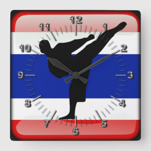 Horloge Carrée Thai