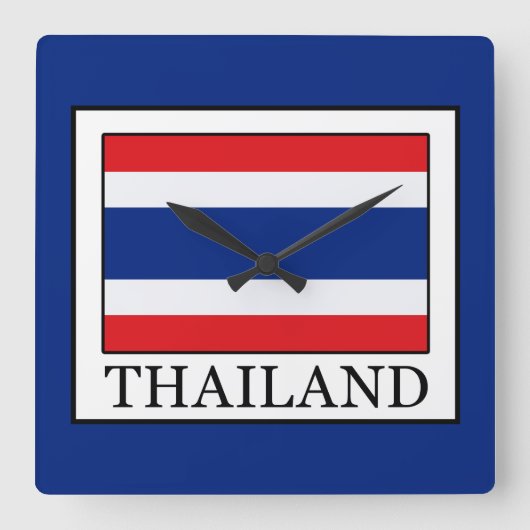Horloge Carrée Thaïlande (Recto)