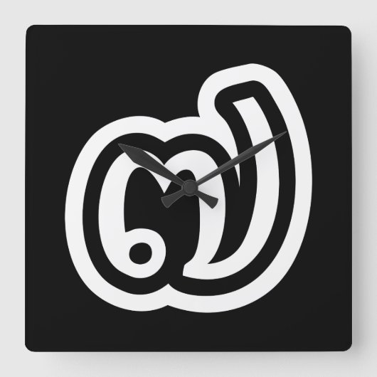 Horloge Carrée Thaïlande Numéro 7 / Sept / ๗ (Jed/Chet) Thai (Recto)