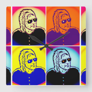 Horloge Carrée 'The Changing Man' Paul Weller Clock