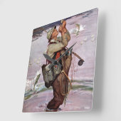 Horloge Carrée The Fish are jumping (Angle)