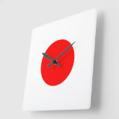 Horloge Carrée The Flag of Japan (Angle)