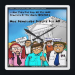 Horloge Carrée The Great Mathematics Revolution Funny Wall Clock<br><div class="desc">You are viewing a wall clock featuring a Google #1 ranked Londons Times cartoon “Math Revolt” by Rick London. It is of the highest quality and guaranteed to produce laughter and great fun. We believe you'll enjoy your new item, so much so that we guarantee it 100% for 30 days...</div>