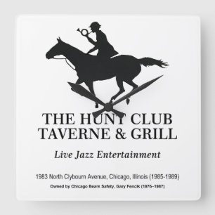 Horloge Carrée The Hunt Club Taverne & Grill, Chicago, IL