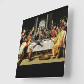 Horloge Carrée The Last Supper Clock (Angle)