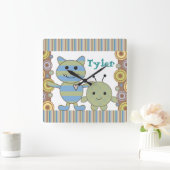 Horloge Carrée The Little Peeking Monster (Maison)