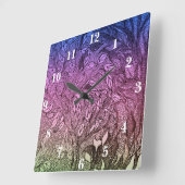 Horloge Carrée The Living Tree (Angle)