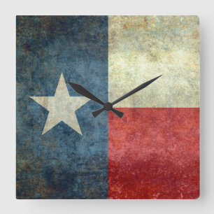 Horloge Carrée The "Lone Star Flag" of Texas