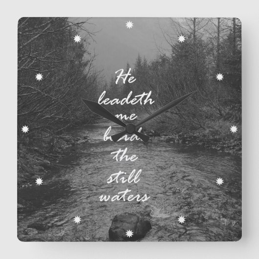 Horloge Carrée The Still Waters (Recto)