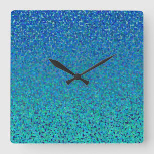 Horloge Carrée Théorie de couleur : Harmonie fraîche