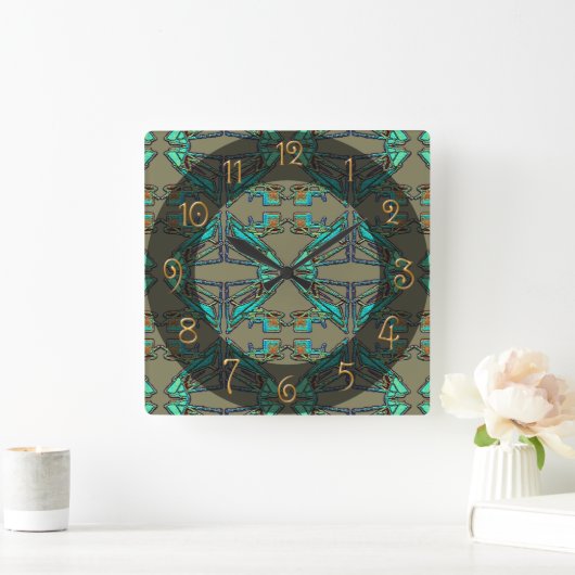 Horloge Carrée Thunderbird (Maison)