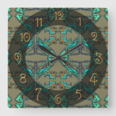 Horloge Carrée Thunderbird (Recto)