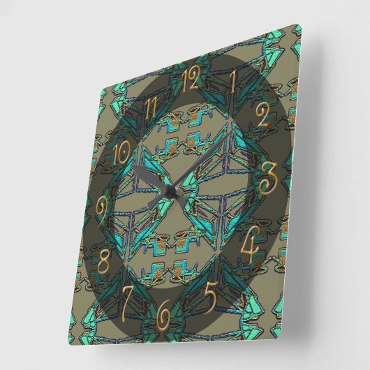 Horloge Carrée Thunderbird (Angle)