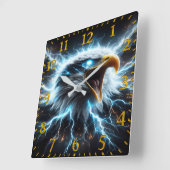 Horloge Carrée Thunderbird Ascendant (Angle)