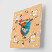 Horloge Carrée Ticino Suisse Svizzera Svizra (Angle)